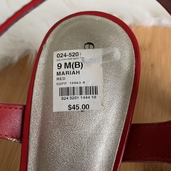 East 5th | Red Mariah Patent Leather Strappy Open Toe Heels NWT 9M - Picture 14 of 17